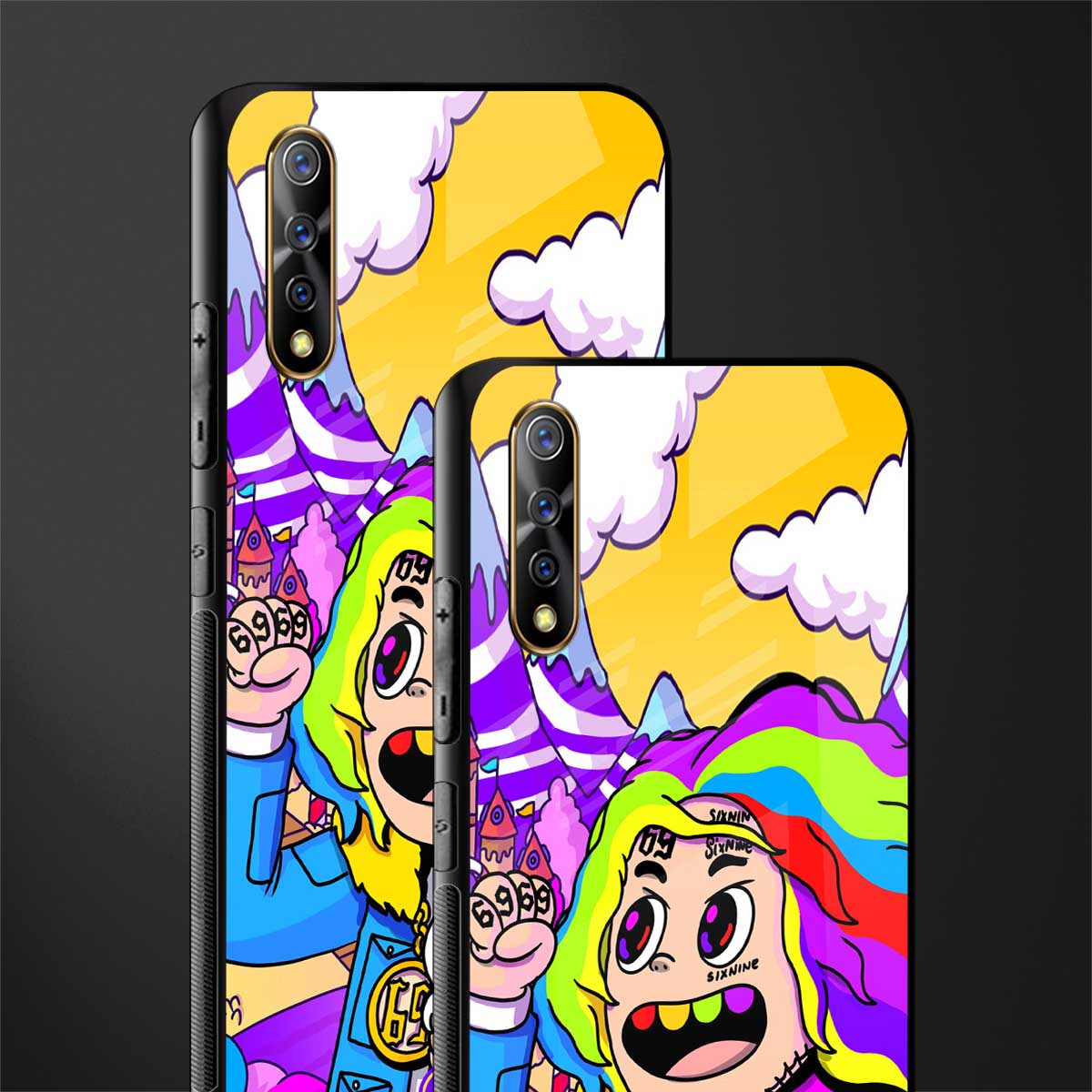 tekashi 6ix9ine glass case for vivo z1x image-2