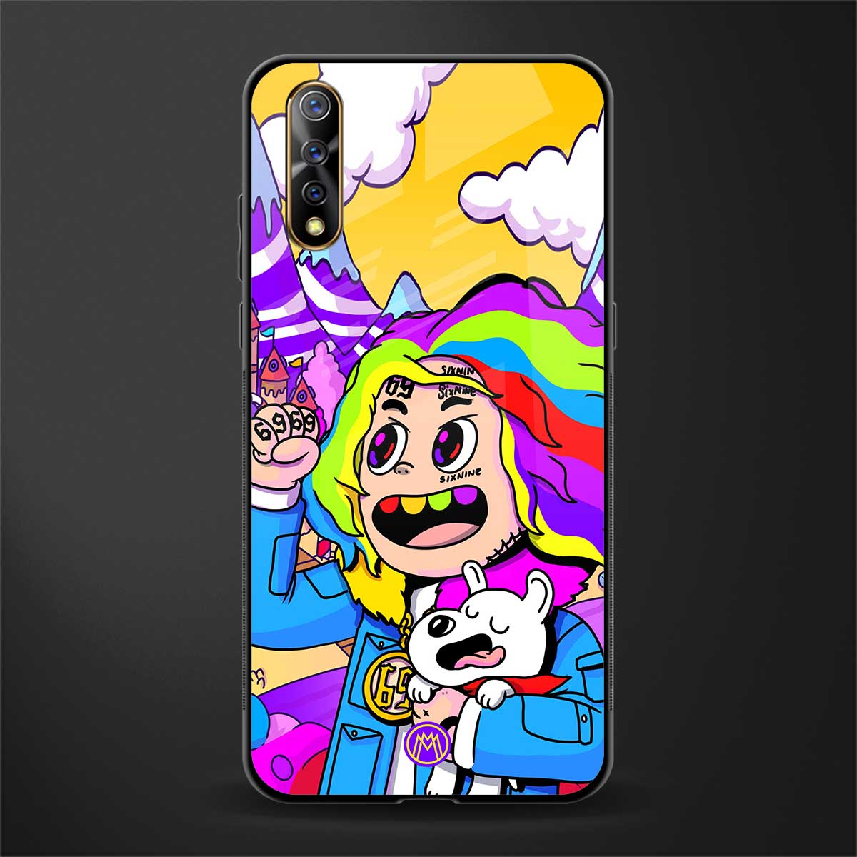 tekashi 6ix9ine glass case for vivo z1x image