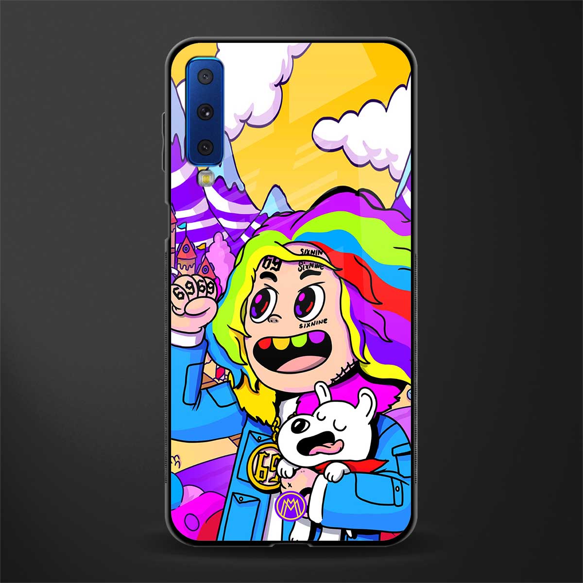 tekashi 6ix9ine glass case for samsung galaxy a7 2018 image