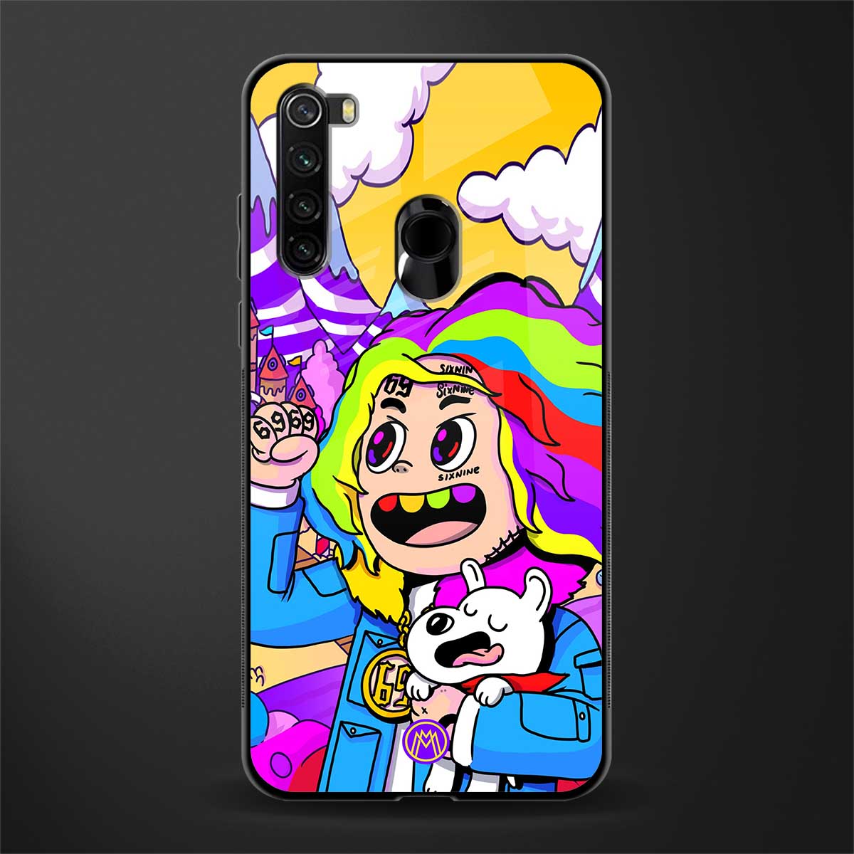 tekashi 6ix9ine glass case for redmi note 8 image