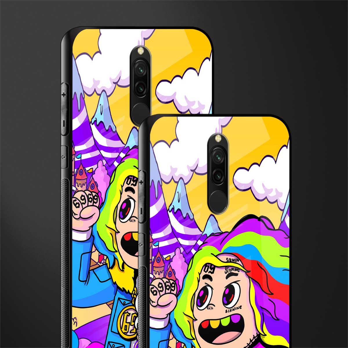 tekashi 6ix9ine glass case for redmi 8 image-2