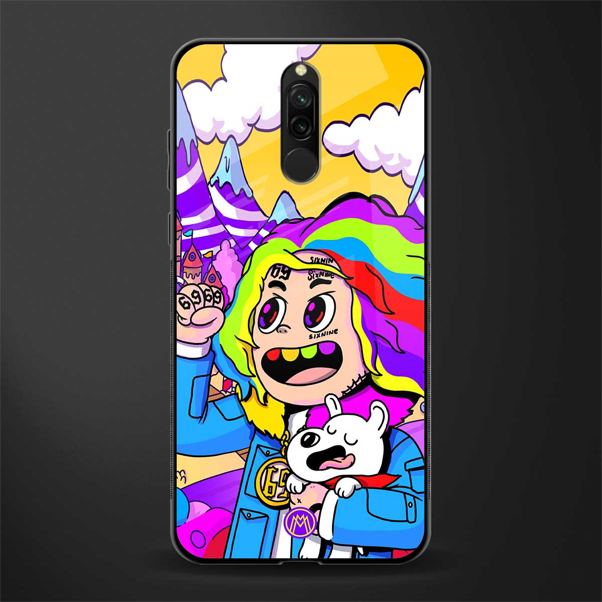 tekashi 6ix9ine glass case for redmi 8 image