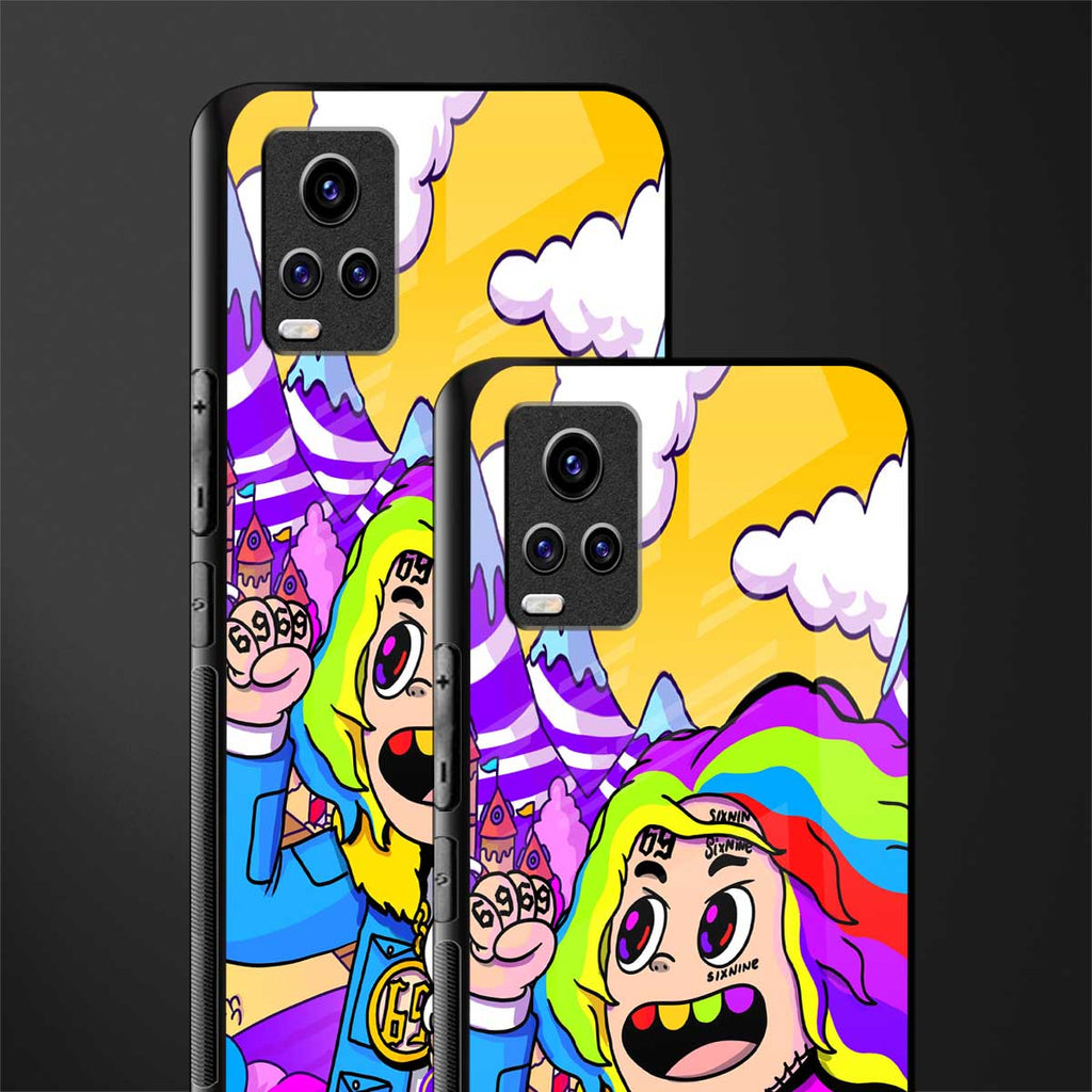 tekashi 6ix9ine back phone cover | glass case for vivo y73