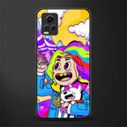 tekashi 6ix9ine back phone cover | glass case for vivo y73