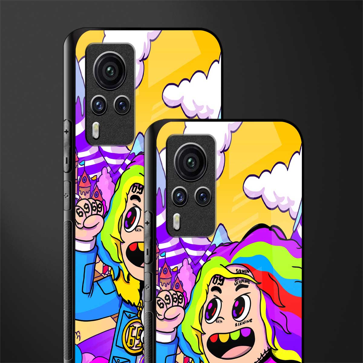 tekashi 6ix9ine glass case for vivo x60 pro image-2