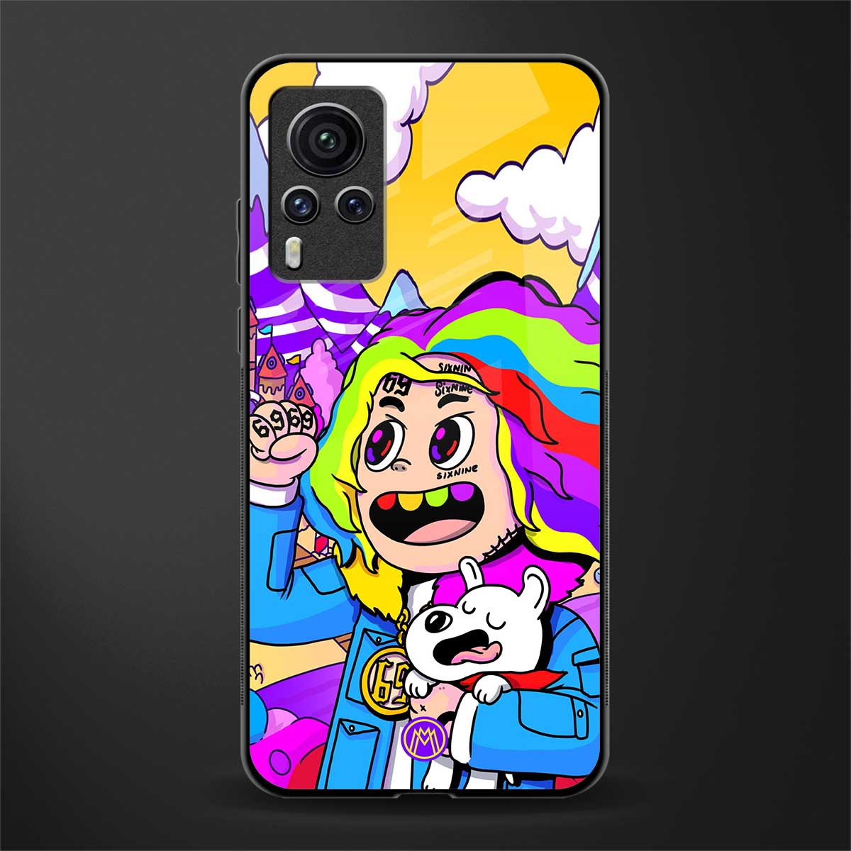 tekashi 6ix9ine glass case for vivo x60 pro image