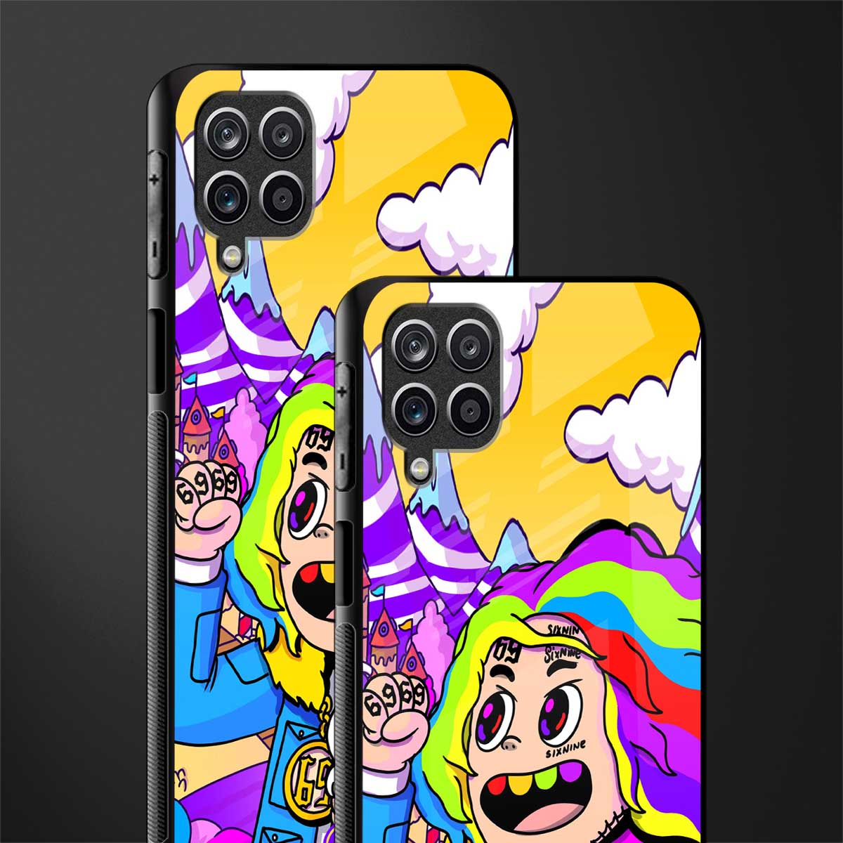 tekashi 6ix9ine back phone cover | glass case for samsung galaxy a22 4g