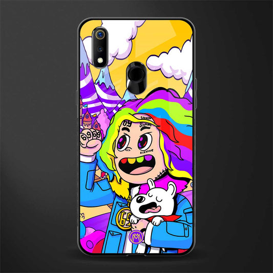 tekashi 6ix9ine glass case for realme 3 image