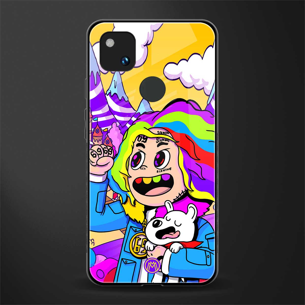 tekashi 6ix9ine back phone cover | glass case for google pixel 4a 4g