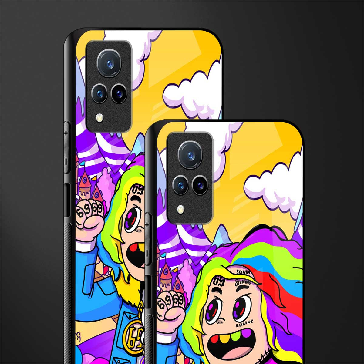 tekashi 6ix9ine glass case for vivo v21 5g image-2