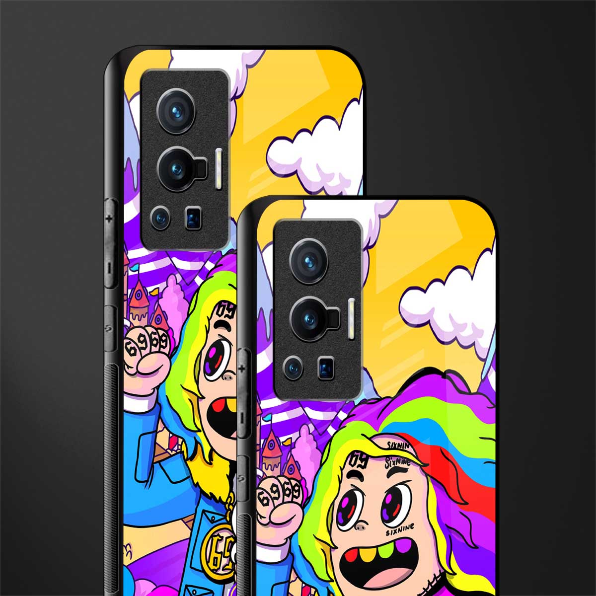 tekashi 6ix9ine glass case for vivo x70 pro image-2