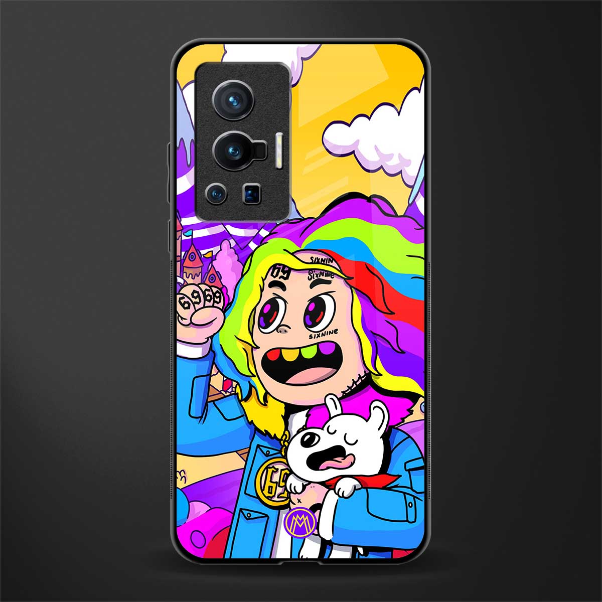 tekashi 6ix9ine glass case for vivo x70 pro image