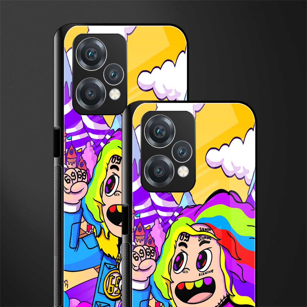 tekashi 6ix9ine back phone cover | glass case for realme 9 pro 5g