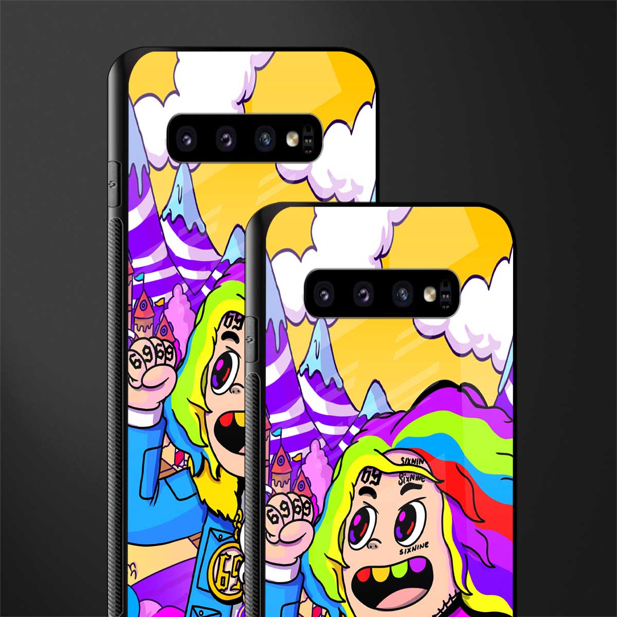 tekashi 6ix9ine glass case for samsung galaxy s10 plus image-2