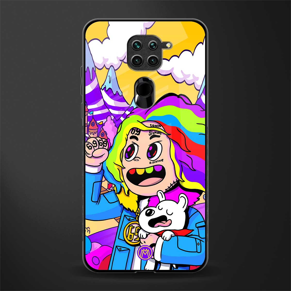 tekashi 6ix9ine glass case for redmi note 9 image