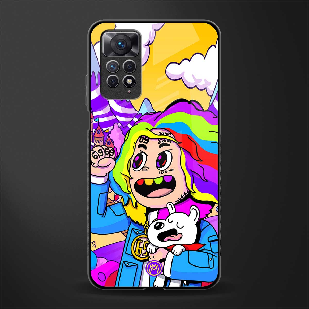 tekashi 6ix9ine glass case for redmi note 11 image