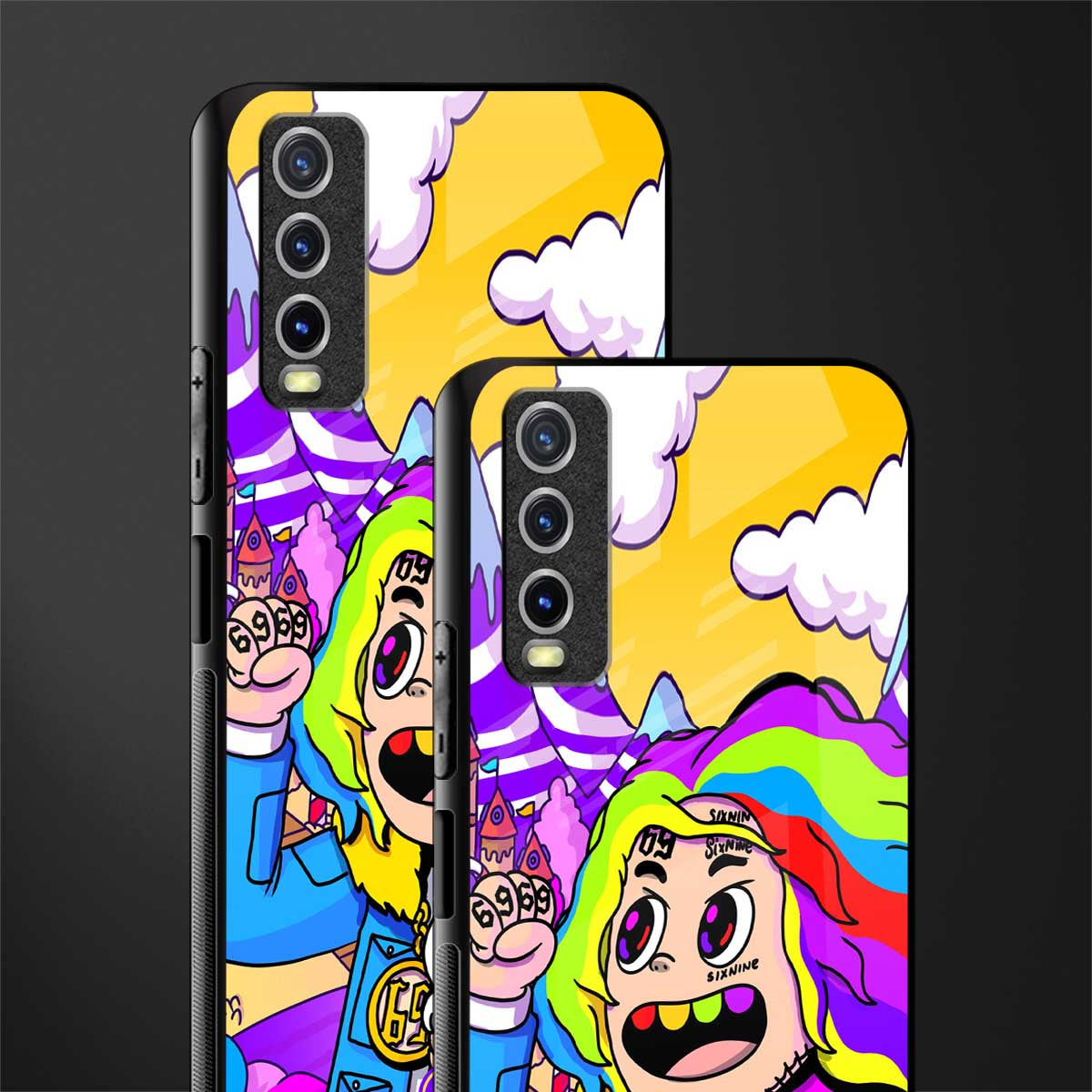 tekashi 6ix9ine glass case for vivo y12g image-2