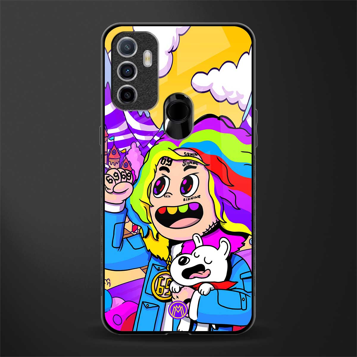 tekashi 6ix9ine glass case for oppo a53 image