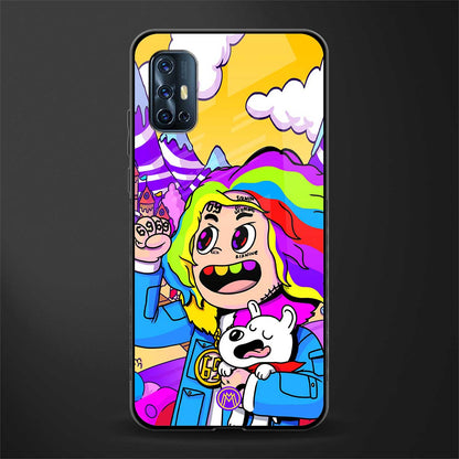 tekashi 6ix9ine glass case for vivo v17 image