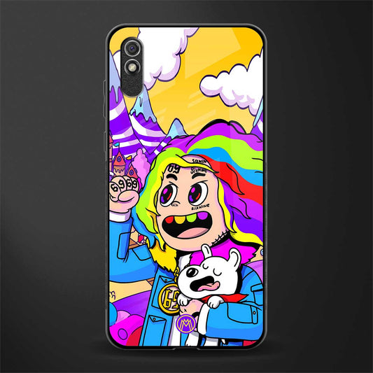 tekashi 6ix9ine glass case for redmi 9a image