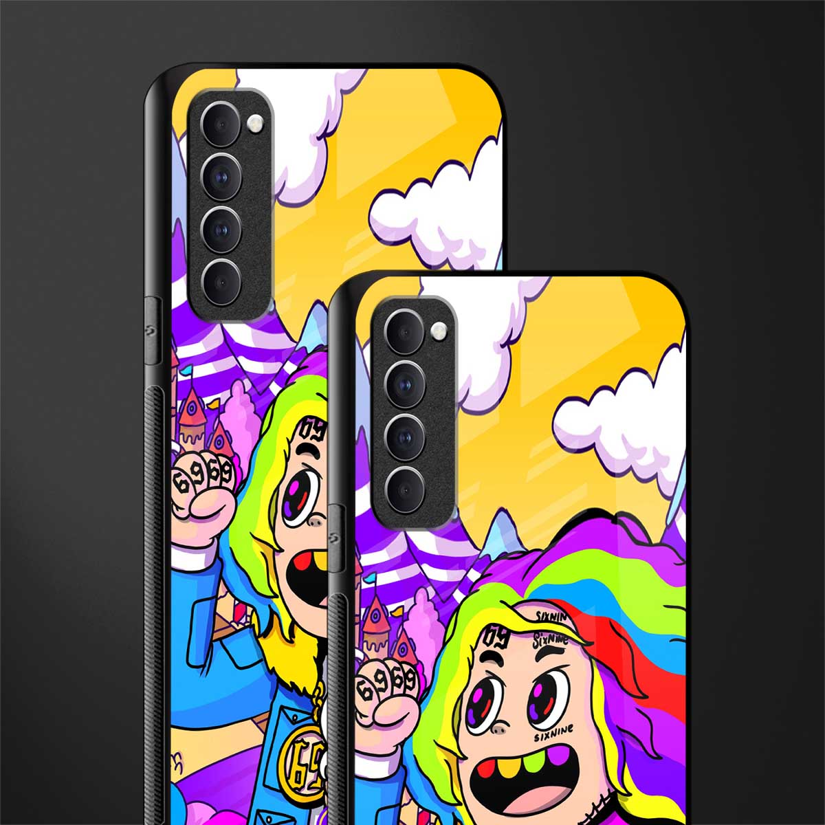 tekashi 6ix9ine glass case for oppo reno 4 pro image-2