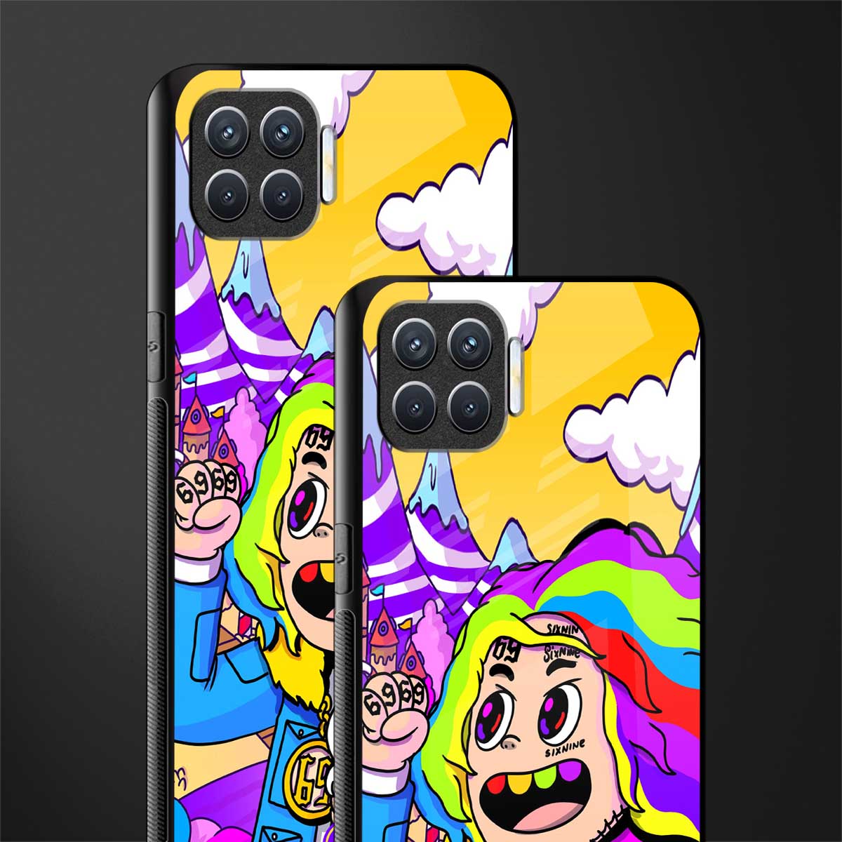 tekashi 6ix9ine glass case for oppo f17 pro image-2