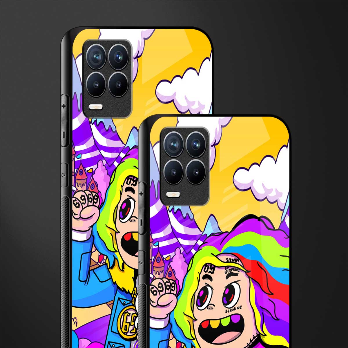 tekashi 6ix9ine glass case for realme 8 4g image-2
