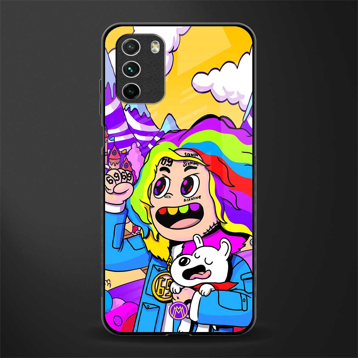 tekashi 6ix9ine glass case for poco m3 image