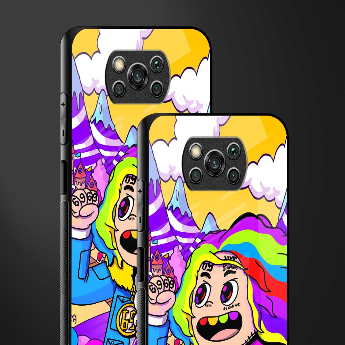 tekashi 6ix9ine glass case for poco x3 image-2