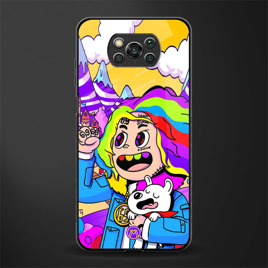 tekashi 6ix9ine glass case for poco x3 image