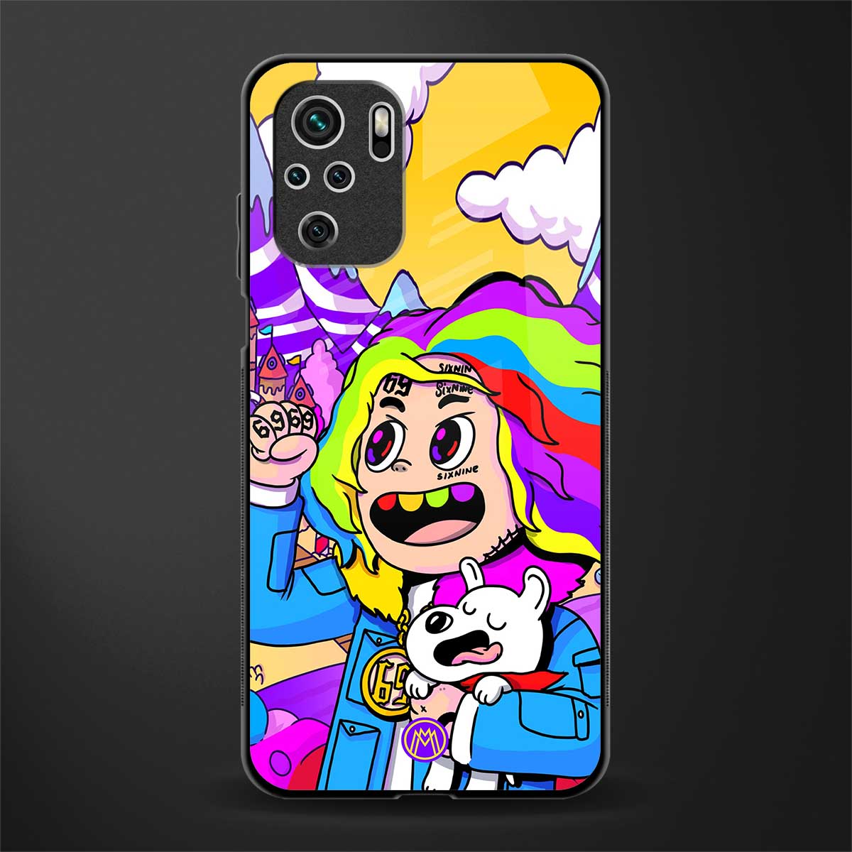 tekashi 6ix9ine glass case for redmi note 10s image