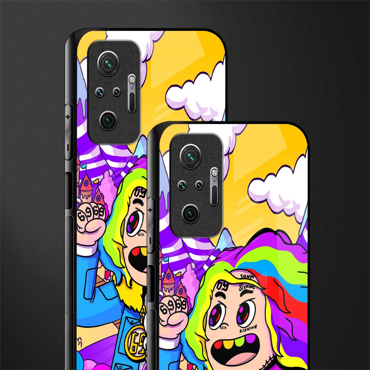 tekashi 6ix9ine glass case for redmi note 10 pro image-2