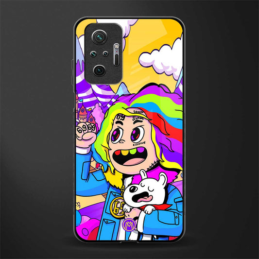 tekashi 6ix9ine glass case for redmi note 10 pro image