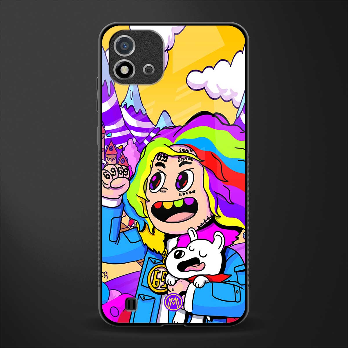 tekashi 6ix9ine glass case for realme c20 image