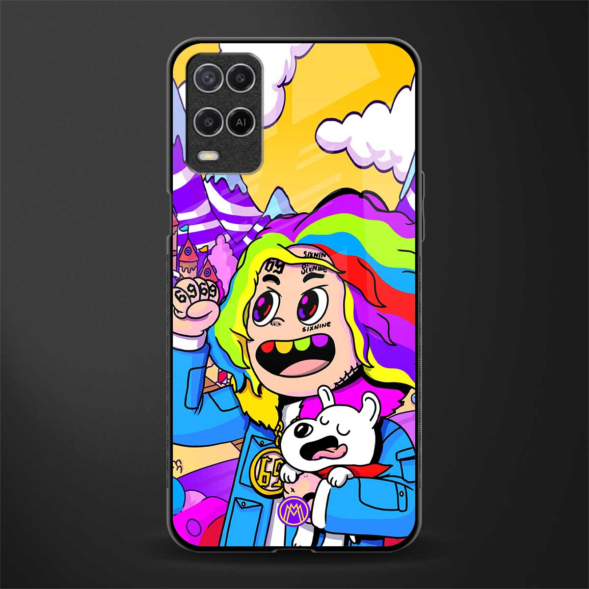 tekashi 6ix9ine glass case for oppo a54 image