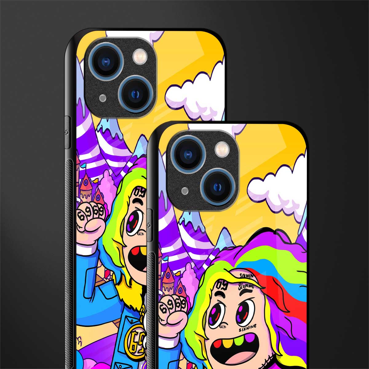 tekashi 6ix9ine glass case for iphone 13 mini image-2