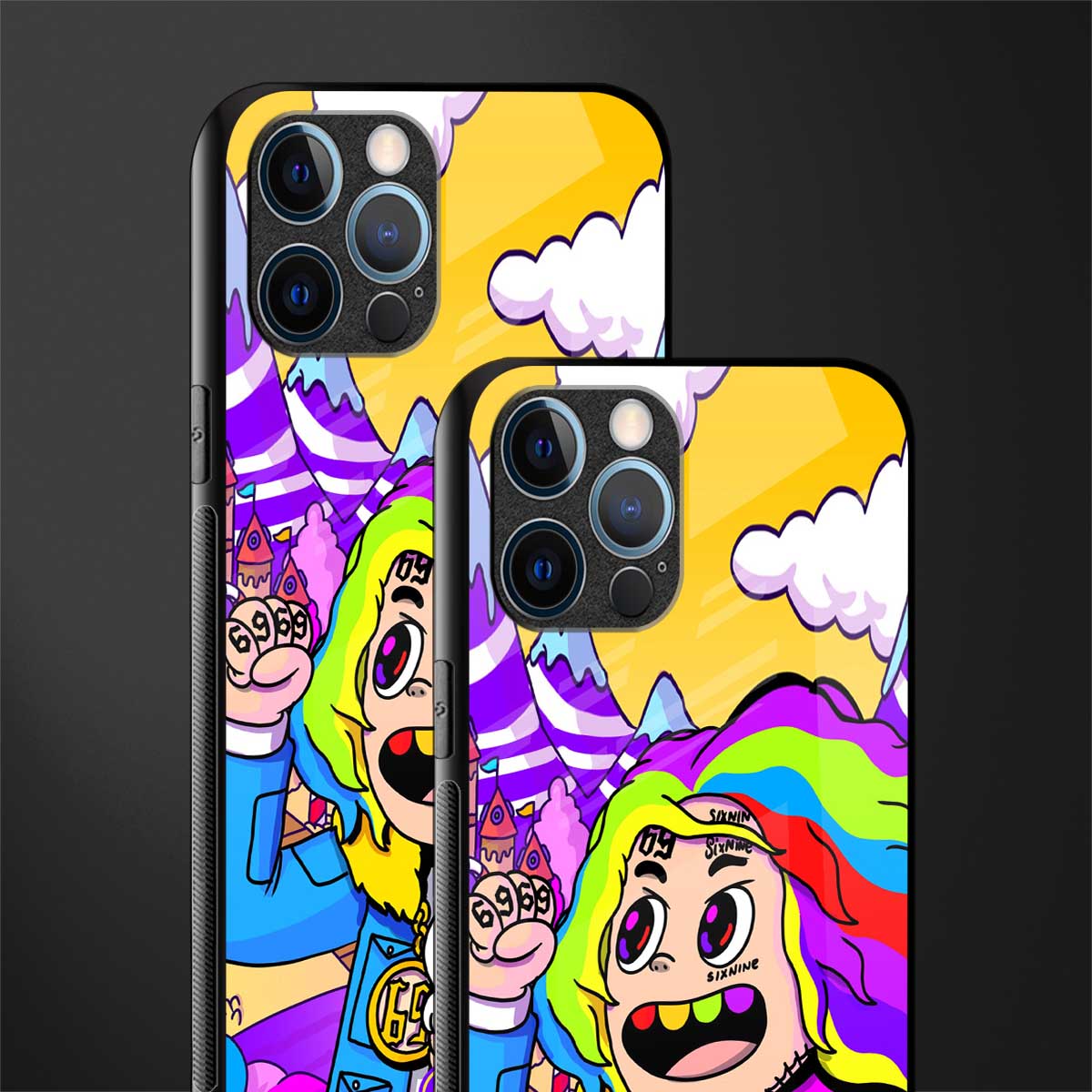 tekashi 6ix9ine glass case for iphone 12 pro max image-2