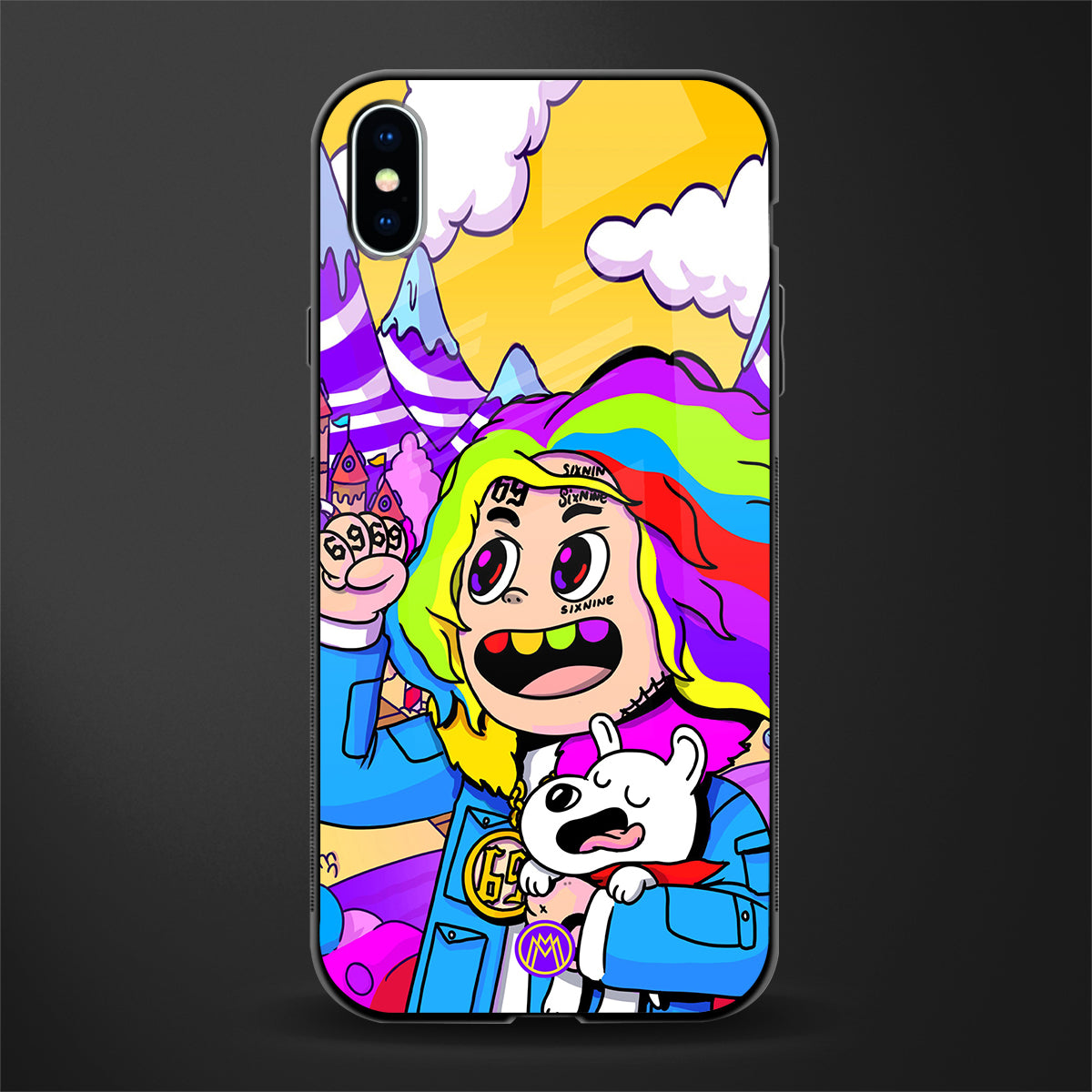 tekashi 6ix9ine glass case for iphone xs max image