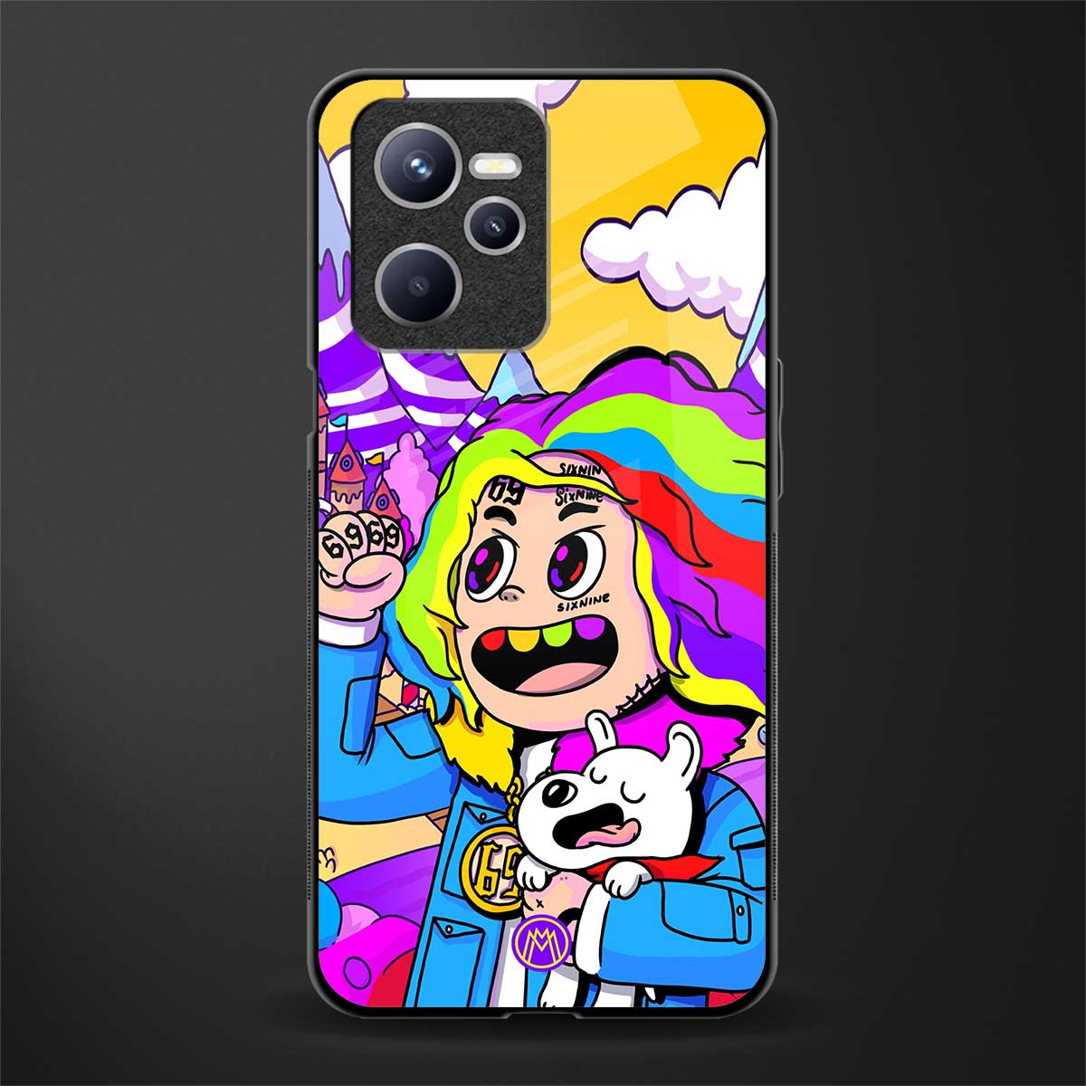 tekashi 6ix9ine glass case for realme c35 image