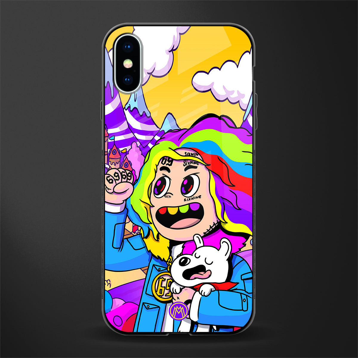 tekashi 6ix9ine glass case for iphone xs image