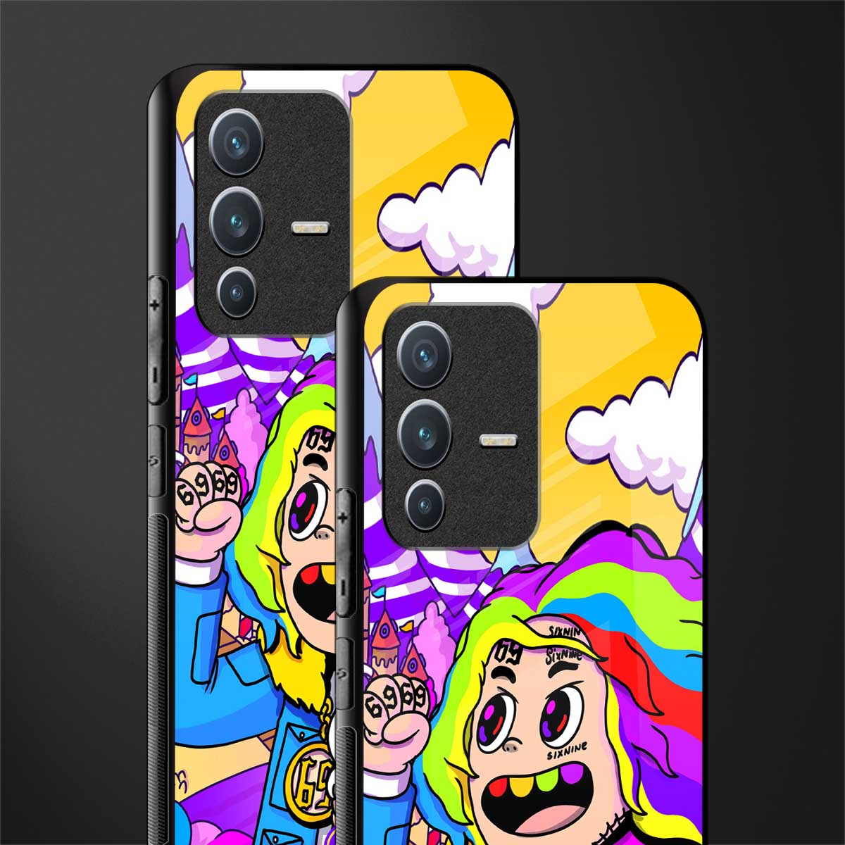 tekashi 6ix9ine glass case for vivo v23 5g image-2