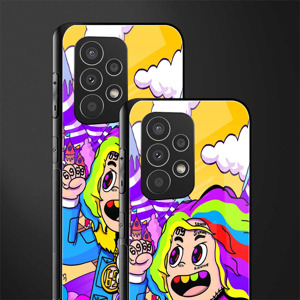 tekashi 6ix9ine back phone cover | glass case for samsung galaxy a73 5g