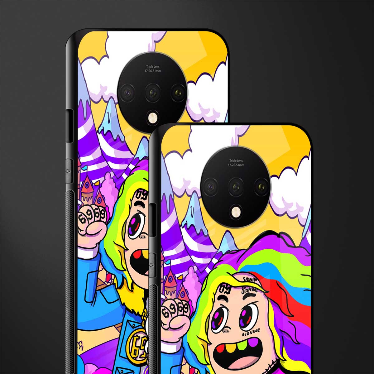 tekashi 6ix9ine glass case for oneplus 7t image-2