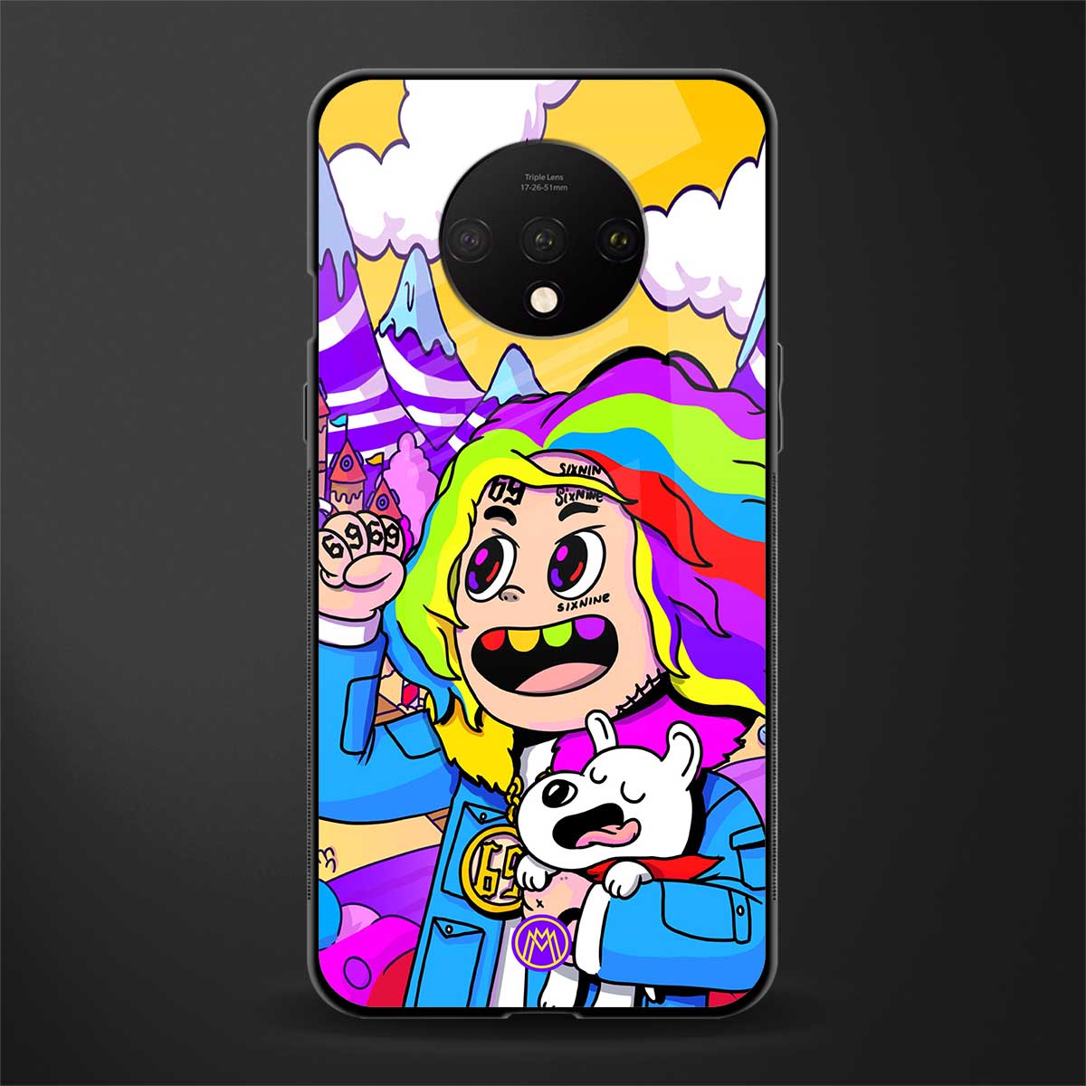 tekashi 6ix9ine glass case for oneplus 7t image