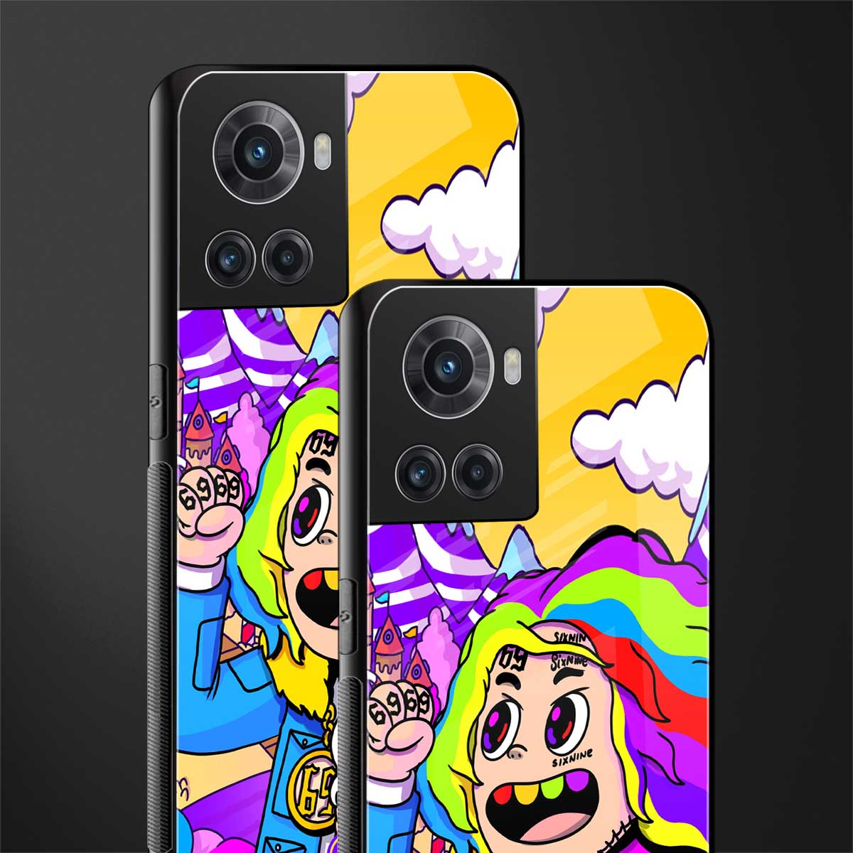 tekashi 6ix9ine back phone cover | glass case for oneplus 10r 5g