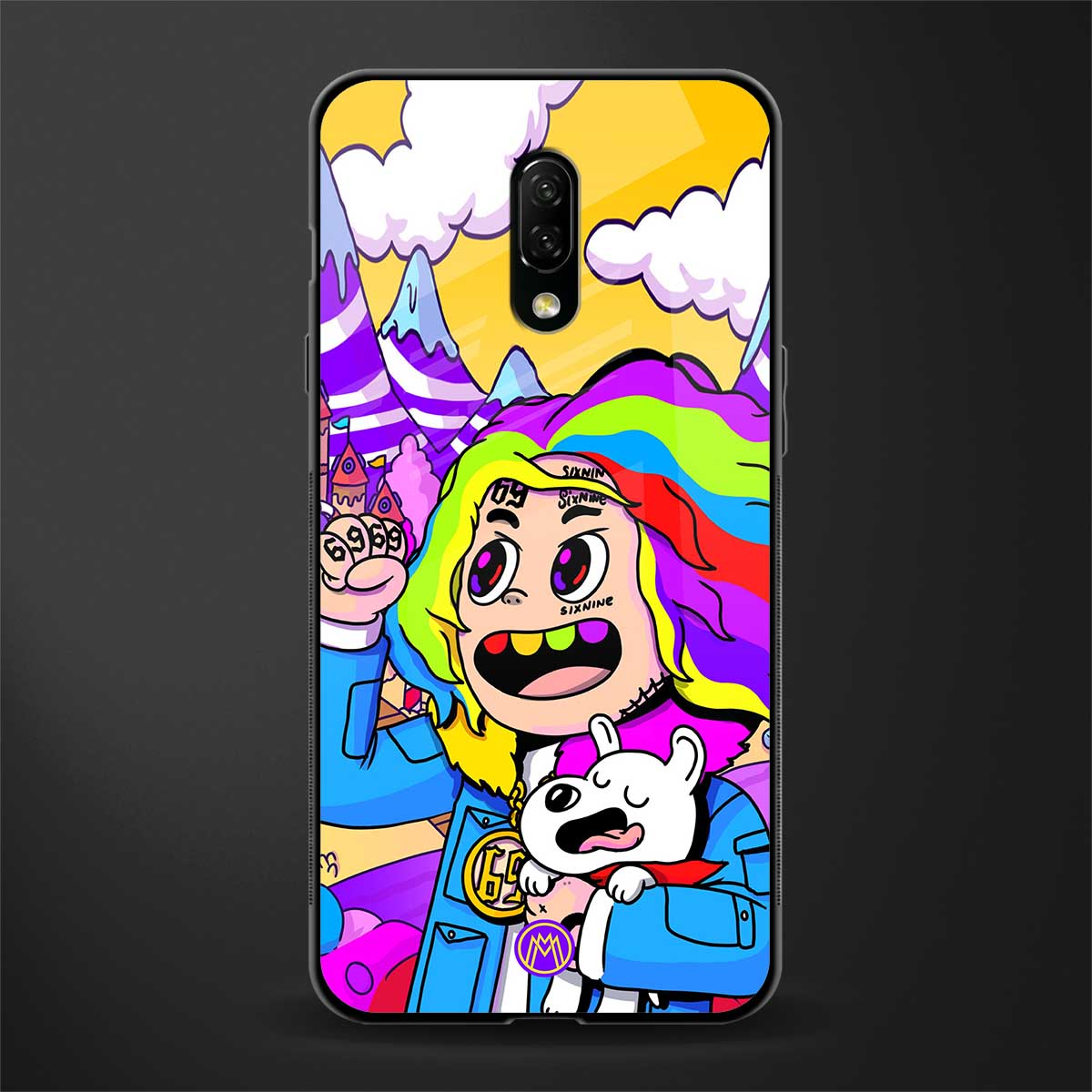 tekashi 6ix9ine glass case for oneplus 7 image