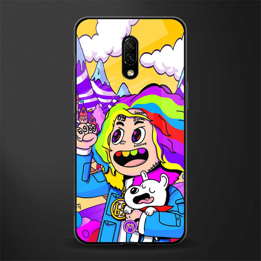 tekashi 6ix9ine glass case for oneplus 7 image