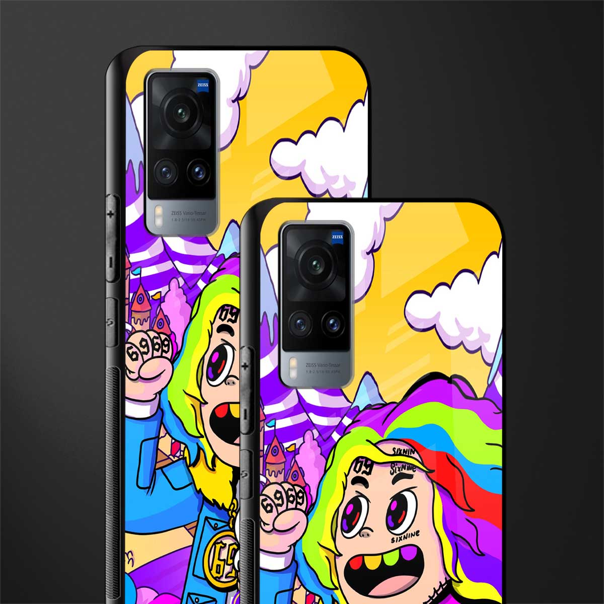 tekashi 6ix9ine glass case for vivo x60 image-2