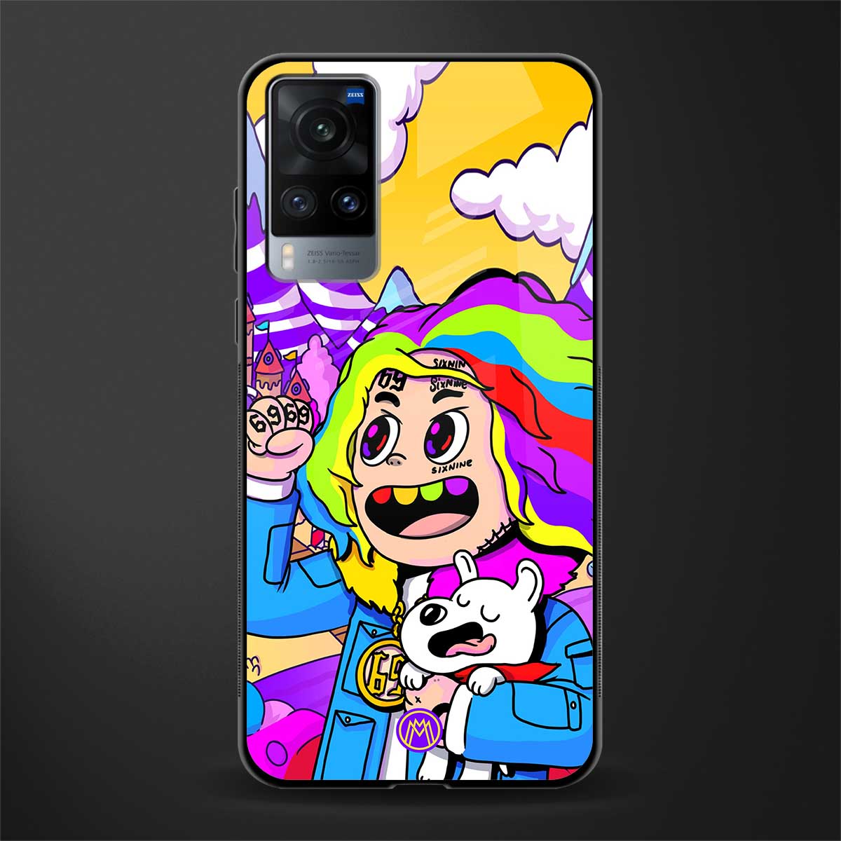 tekashi 6ix9ine glass case for vivo x60 image