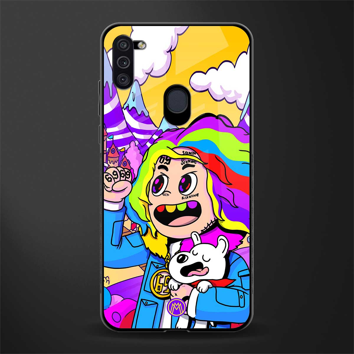 tekashi 6ix9ine glass case for samsung galaxy m11 image